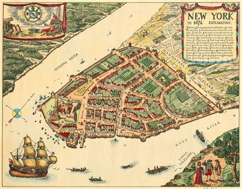 Map of Manhattan, New York City